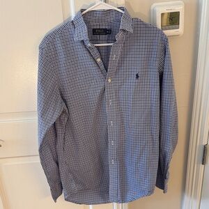 Polo by Ralph Lauren Men's Navy Gingham Shirt